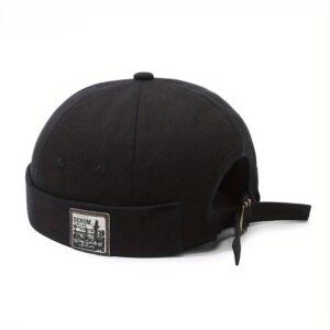 Brimless Cap Denim Noir