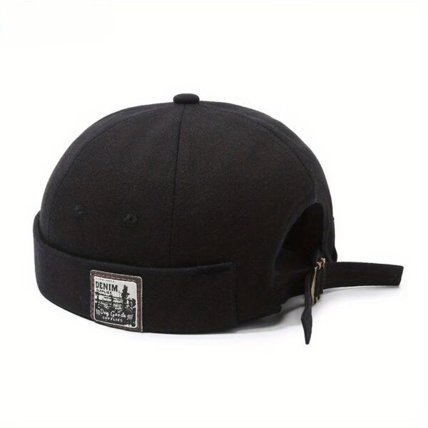 Brimless Cap Denim Noir